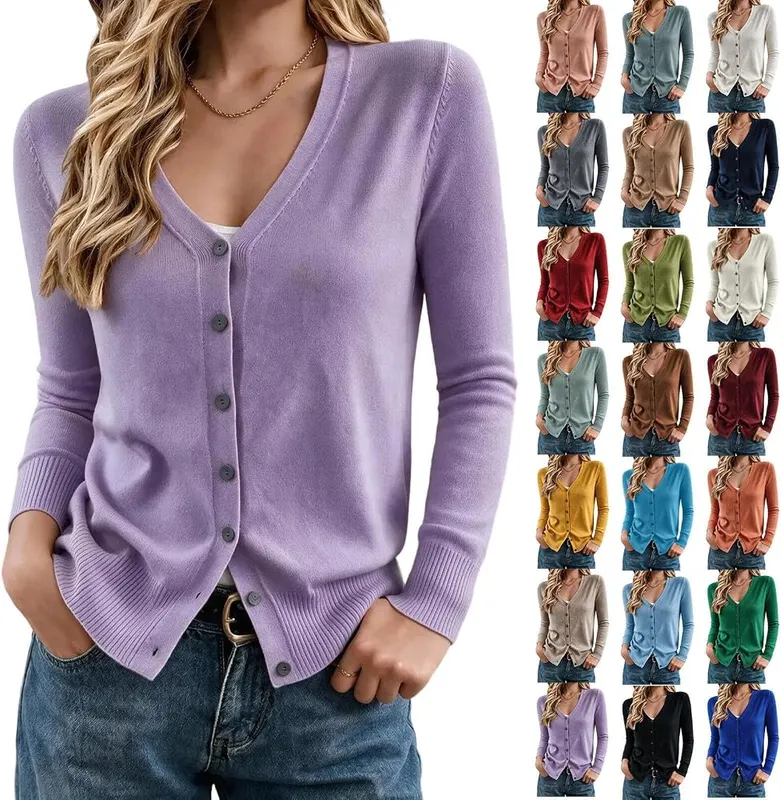 TTBOLDY Cardigan Sweaters in Purple