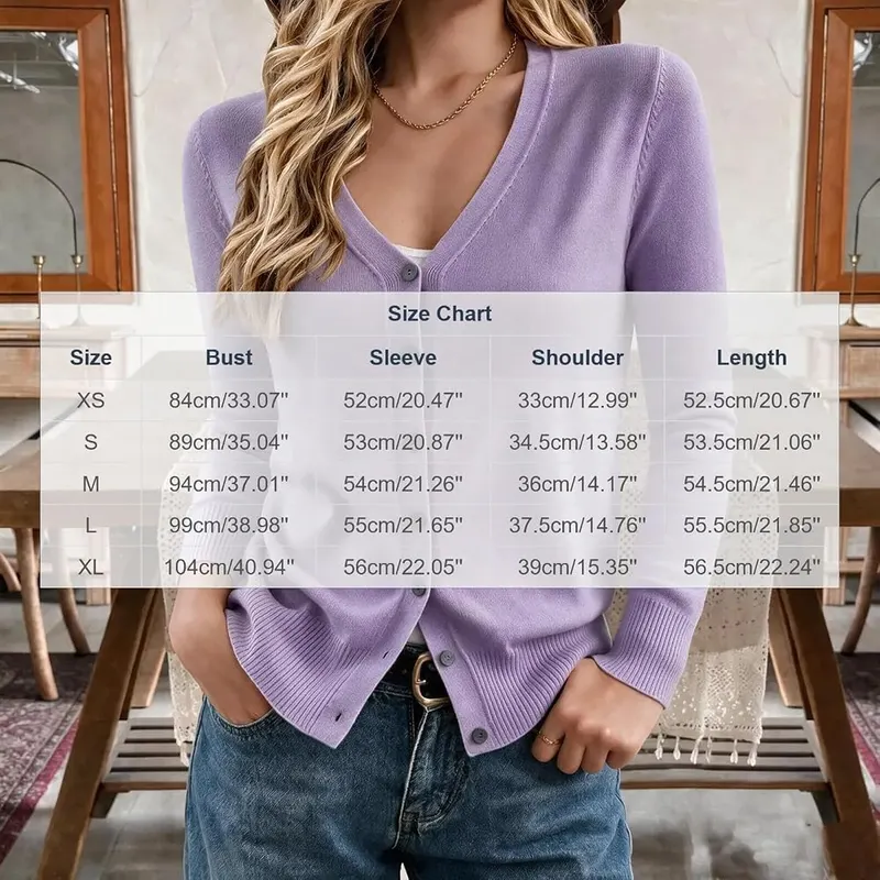 TTBOLDY Cardigan Sweaters – Functional front button closure