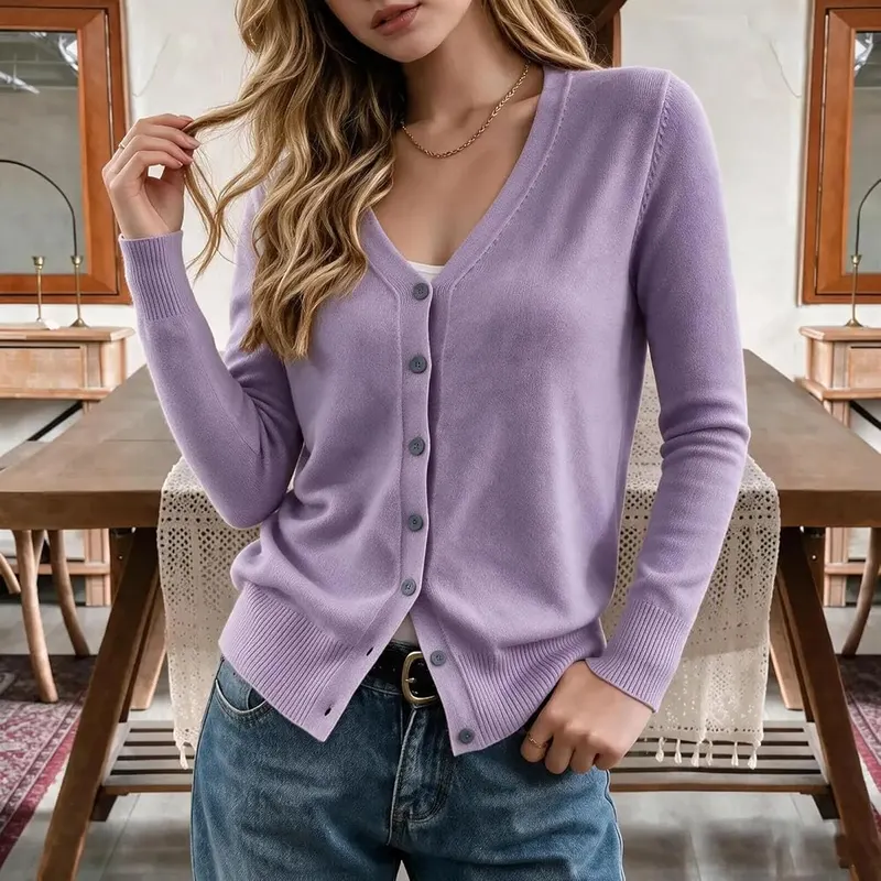 TTBOLDY Cardigan Sweaters – Versatile long sleeve slim fit