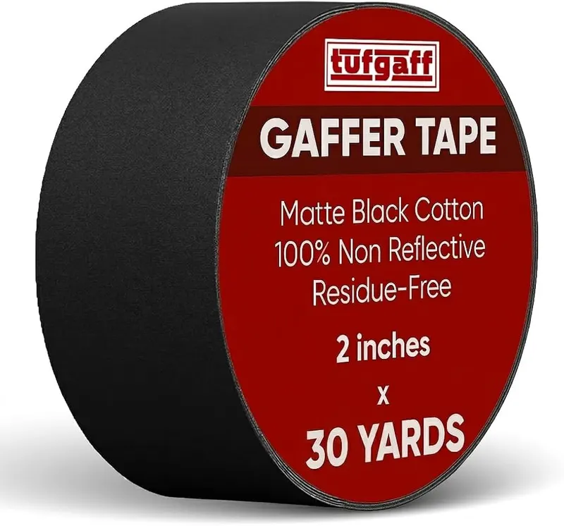 TufGaff Professional Black Gaffers Tape