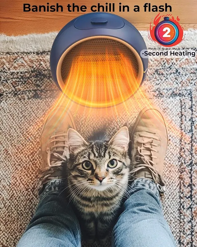 TUNISE Space Heater – Warms up in about two seconds