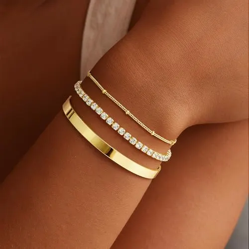 Turandoss Gold Bracelets –3 Pcs – product photo 2 of 7