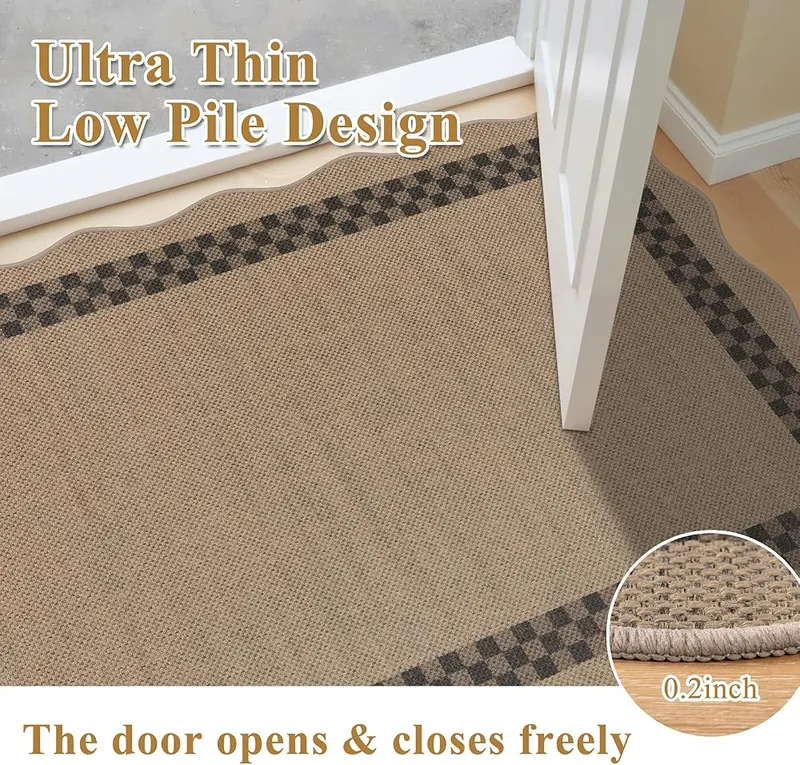 U’Artlines Hallway Runner Rug – TPR rubber backing for hard floors