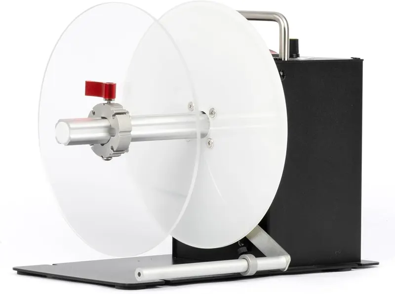U.S. Solid Automatic Label Rewinder – Supports multiple core sizes
