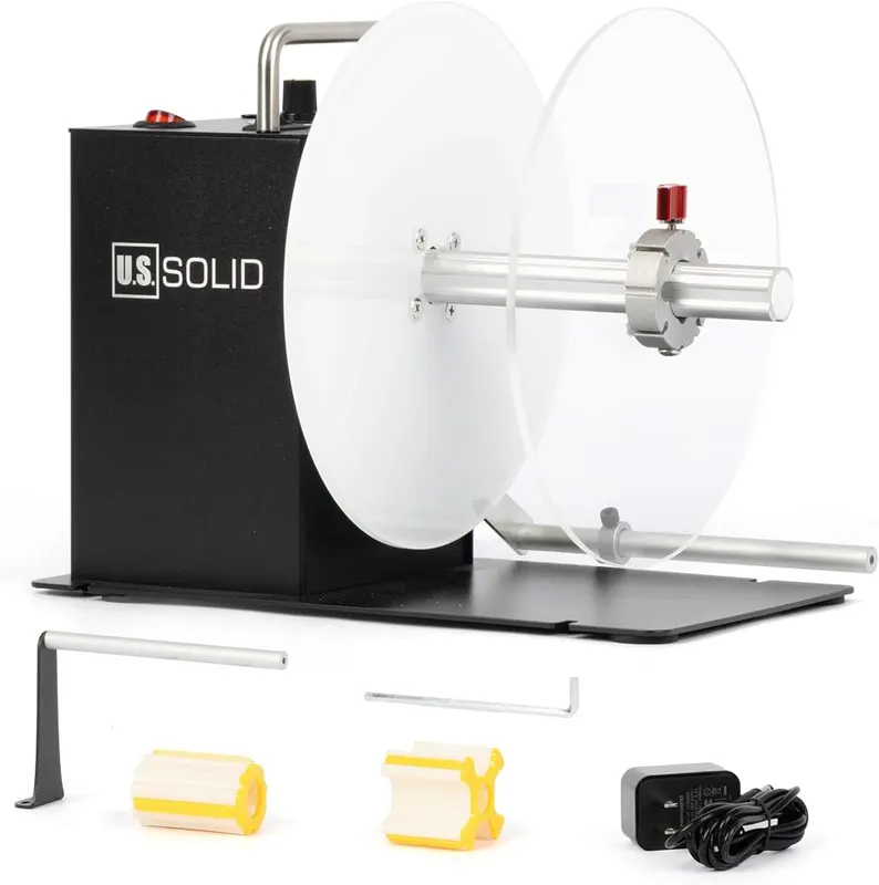 U.S. Solid Automatic Label Rewinder – Compatible with universal voltage