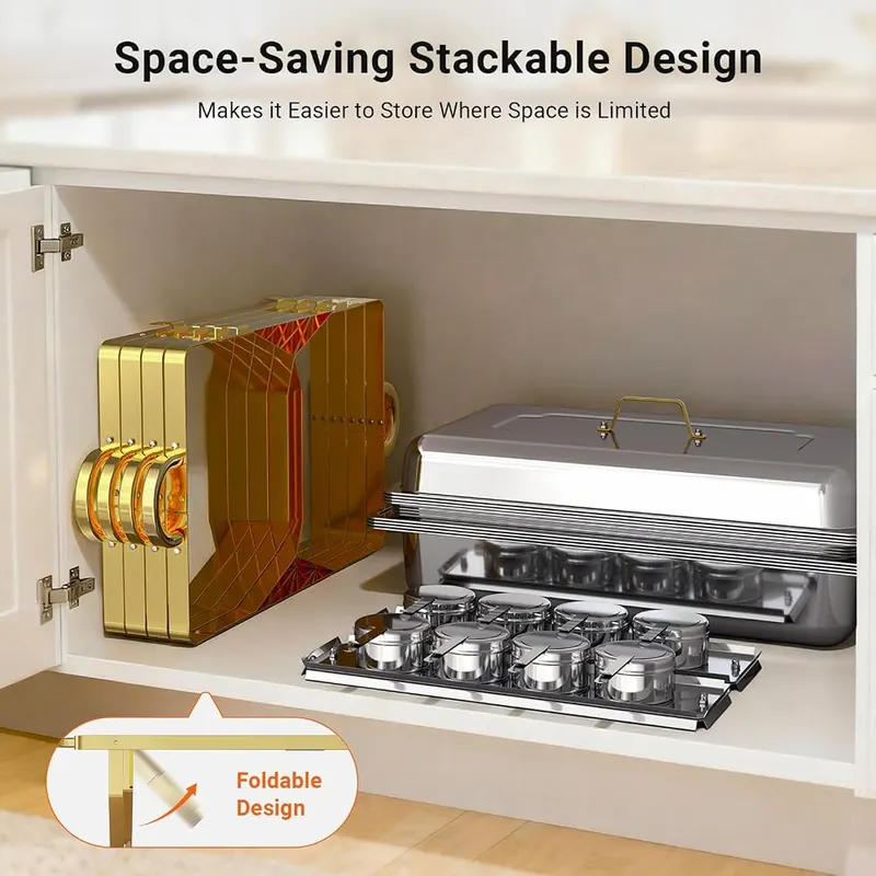 Ublue Chafing Dishes Gold-silver 4 Pack – product photo 7 of 8