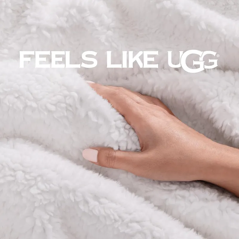 UGG Bliss Fluffy Fleece Throw Blanket – Giftable Fleece Blanket
