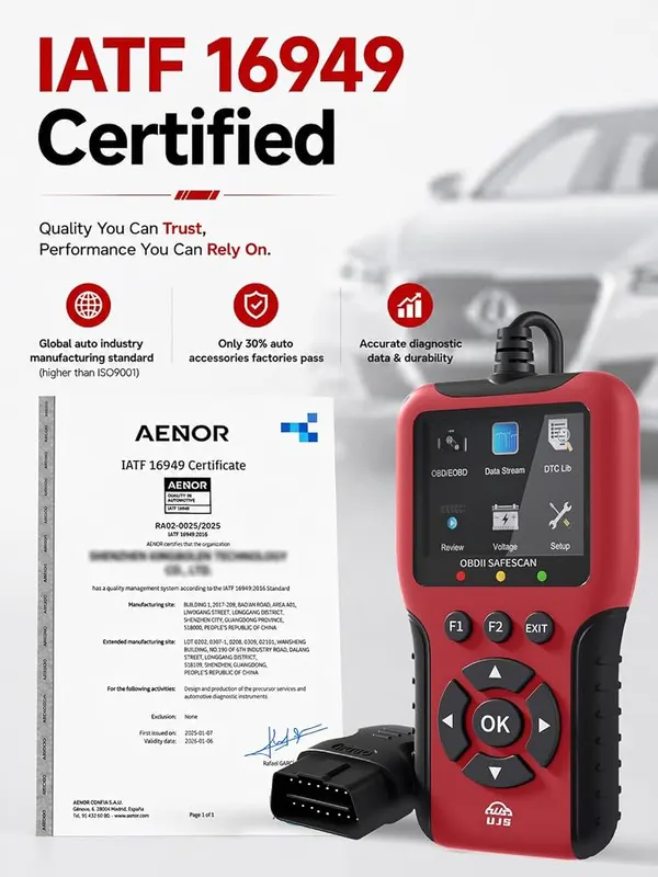 UJS Safescan OBD2 Scanner Enhanced Universal – product photo 7 of 8