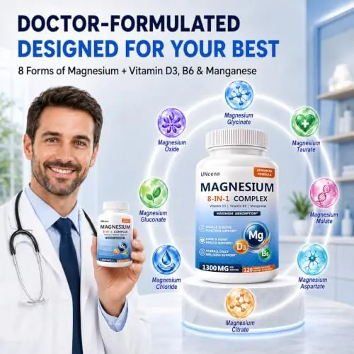 UNcena Magnesium Complex – 1300mg magnesium complex per serving