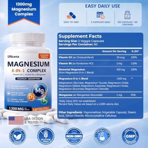 UNcena Magnesium Complex – Made in a GMP-compliant facility