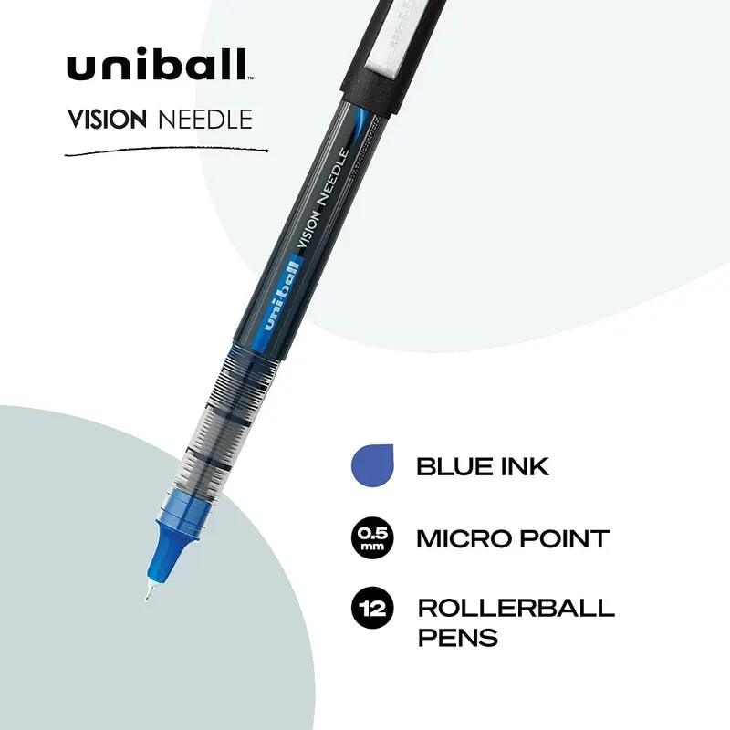 uni-ball Uniball Vision Needle Rollerball Pens – Assembly Required