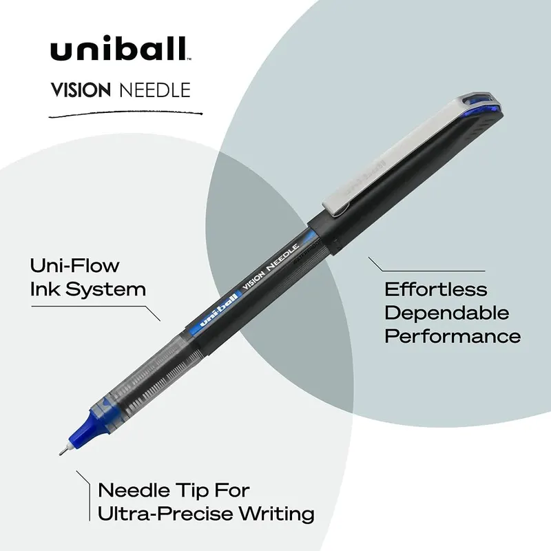 uni-ball Uniball Vision Needle Rollerball Pens – Features