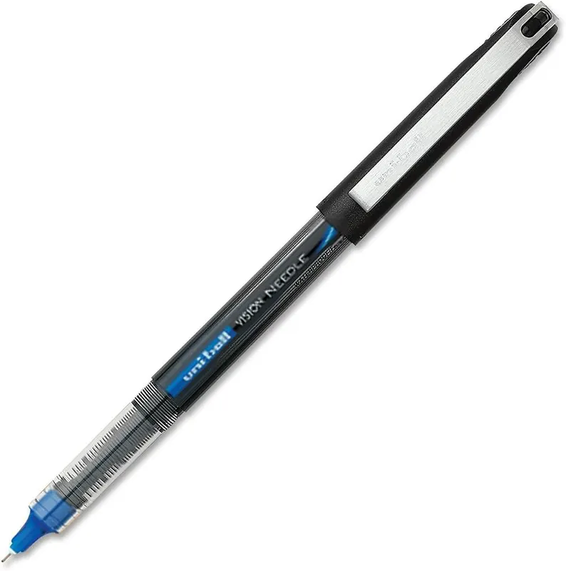uni-ball Uniball Vision Needle Rollerball Pens – Sold as 12 pens