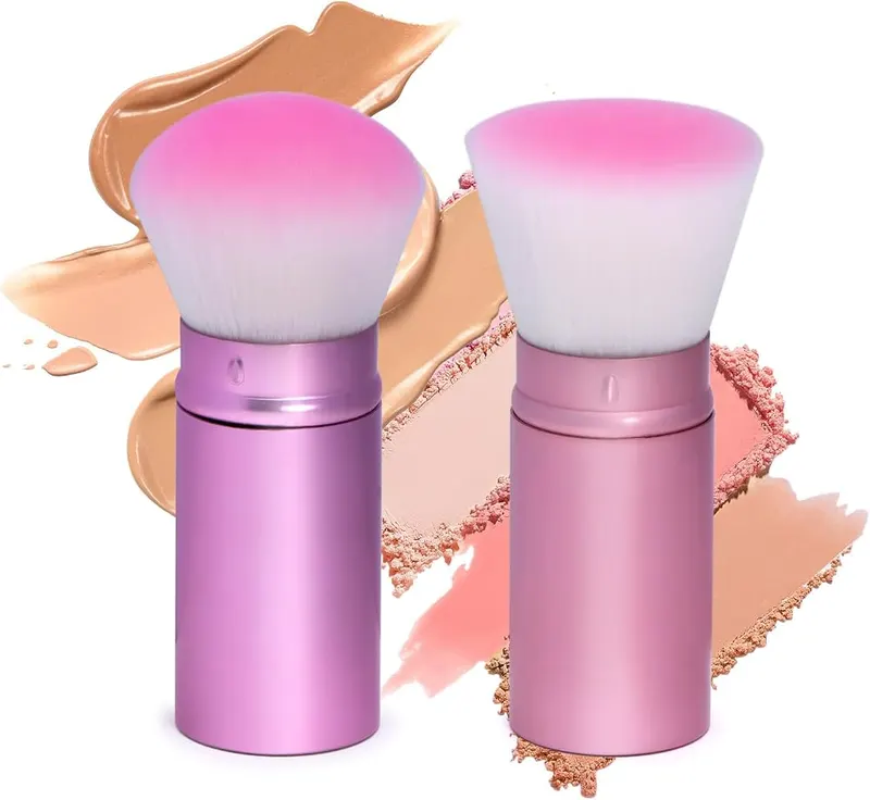 UNIMEIX Makeup Brush Sunscreen Applicator Brush Retractable in Pink