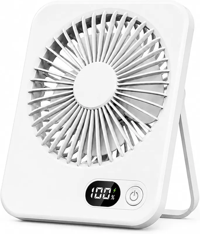 Untisu Personal Portable Desk Fan in White