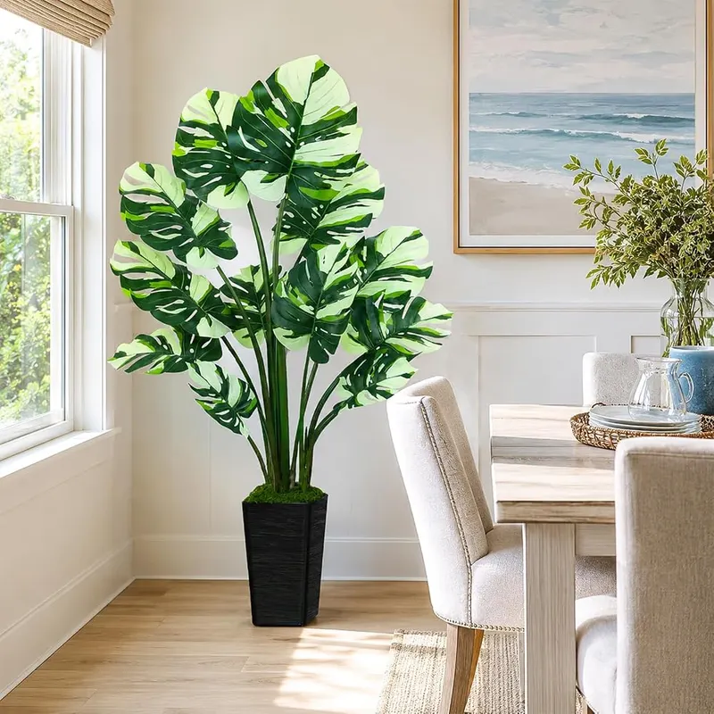 UPBUD Artificial Monstera Plant – Suited to indoor or outdoor display
