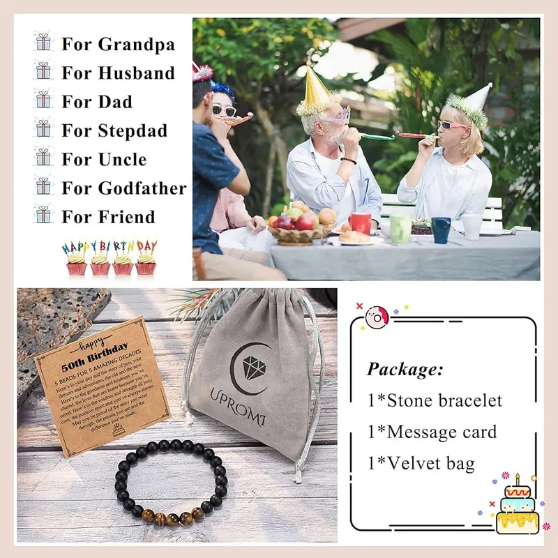 UPROMI 50th Birthday Gifts Decorations – product photo 6 of 7