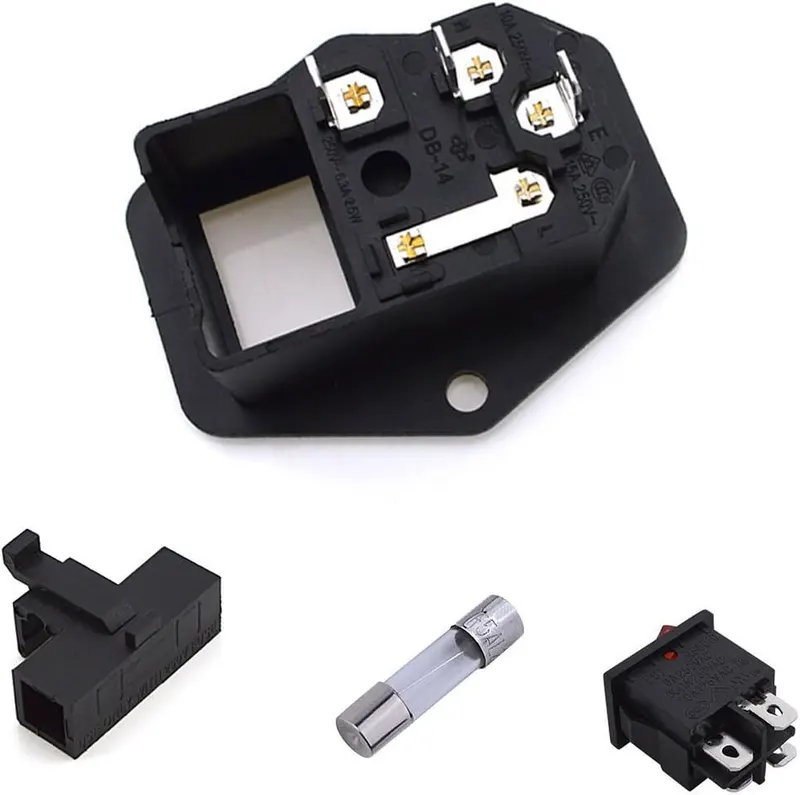 URBEST Inlet Module Plug 5A Fuse Switch – Total Size