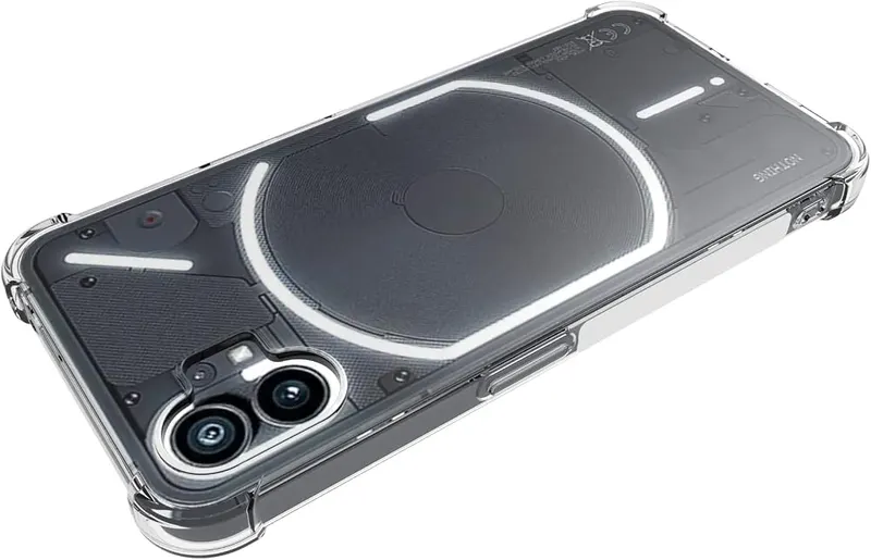 USTIYA Case for Nothing Phone 1 Clear – Its design with micro dots on the inside
