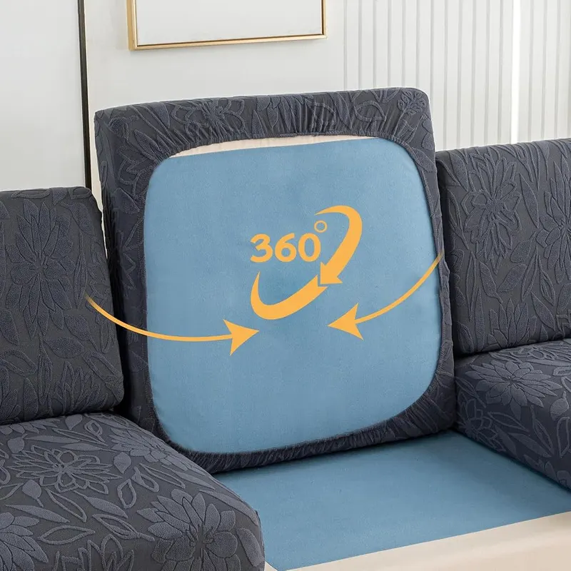 UWWGKK Modular Sofa Cover Sectional Couch Slipcovers – Relief art style pattern design