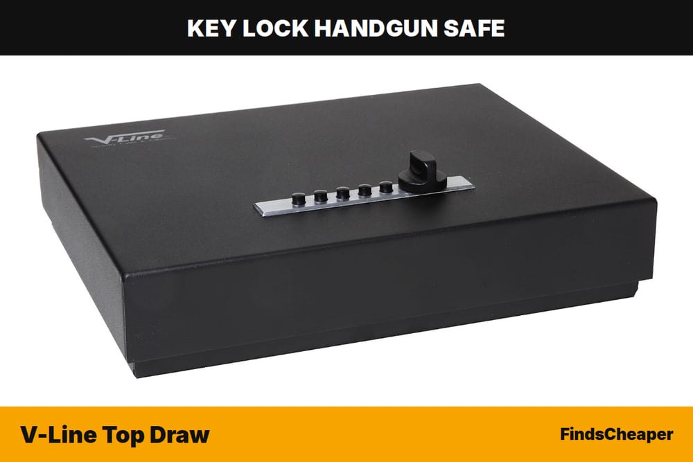 V-Line Top Draw key lock handgun safe