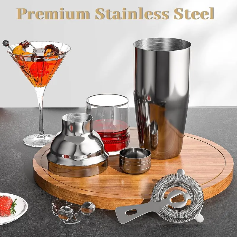 Vabaso 20PCS Bartender Kit – Bar tool stand included