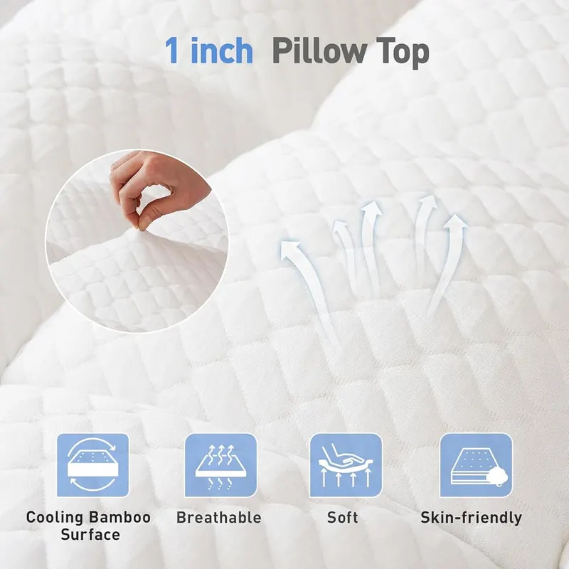 VALUXE Dual Layer 3 Inch Memory Foam – CertiPUR-US foam, OEKO-TEX pillow top
