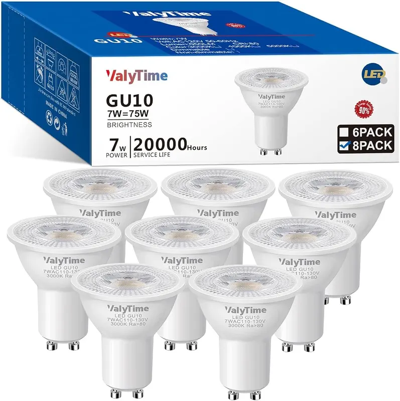 Valytime GU10 LED Light Bulbs 7W