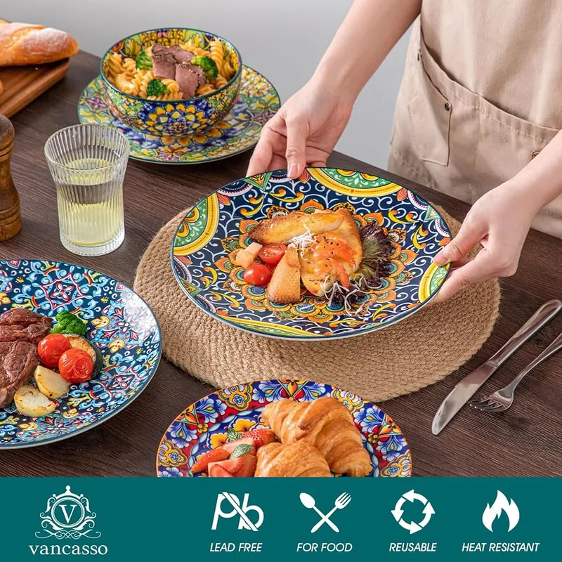 vancasso 12 Pieces Dinnerware Sets – Service for four, 12 pieces