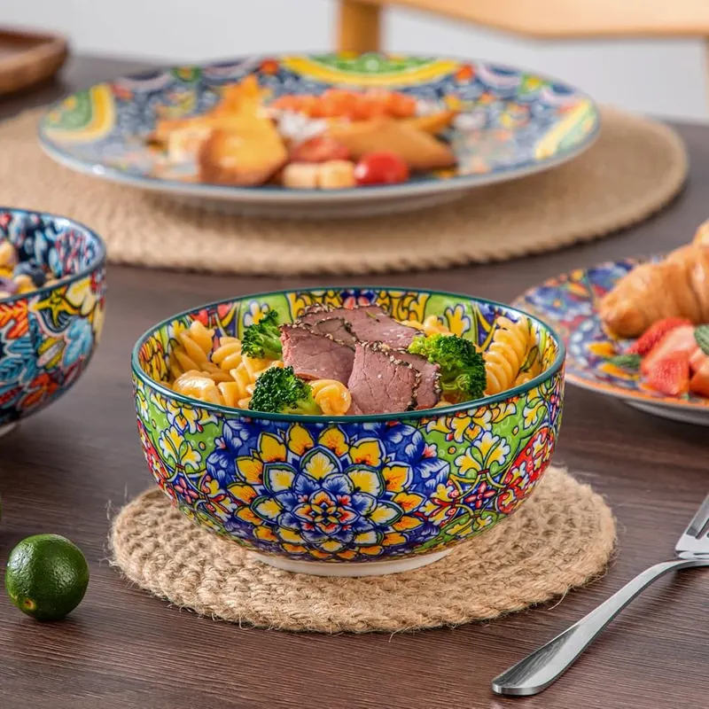 vancasso 12 Pieces Dinnerware Sets – Microwave and dishwasher safe