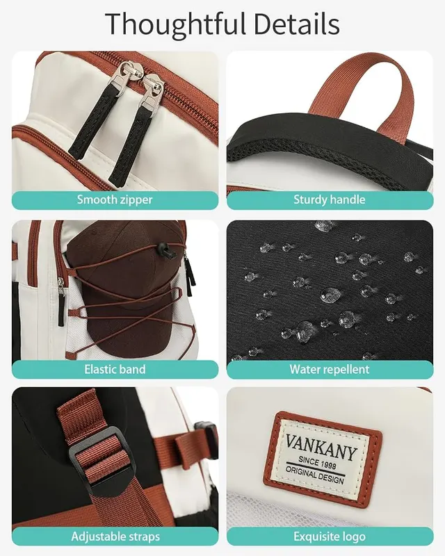 VANKANY Teen Backpack – All Day Comfort
