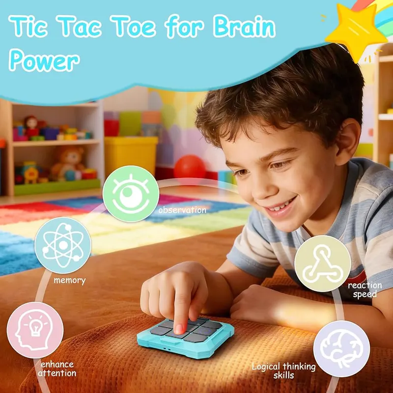 VDPDO Tic Tac Toe Game – Six games in one handheld