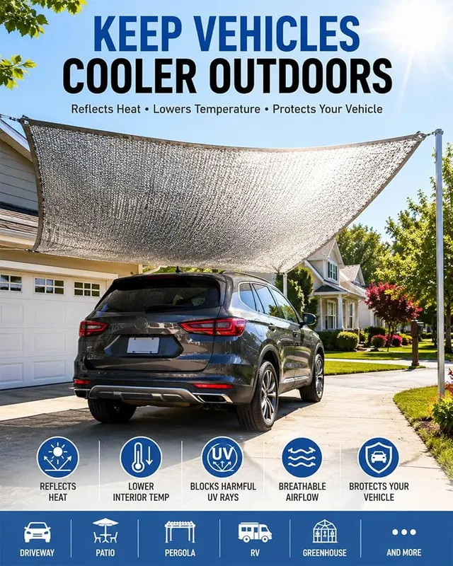 vensovo 30% Reflective Aluminet Shade Cloth – Breathable and Ventilated