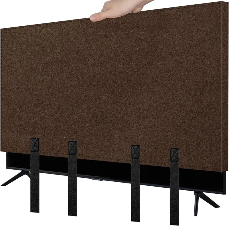 Verdanzia TV Cover for Moving deep coffee color in deep coffee color
