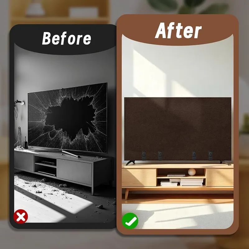 Verdanzia TV Cover for Moving deep coffee color – Our protective tv boxes for moving is crafted