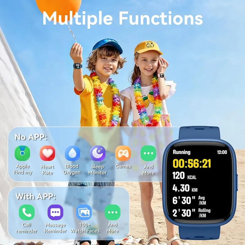 VERFIT Kids Smart Watch – Find My Certified (iOS only)
