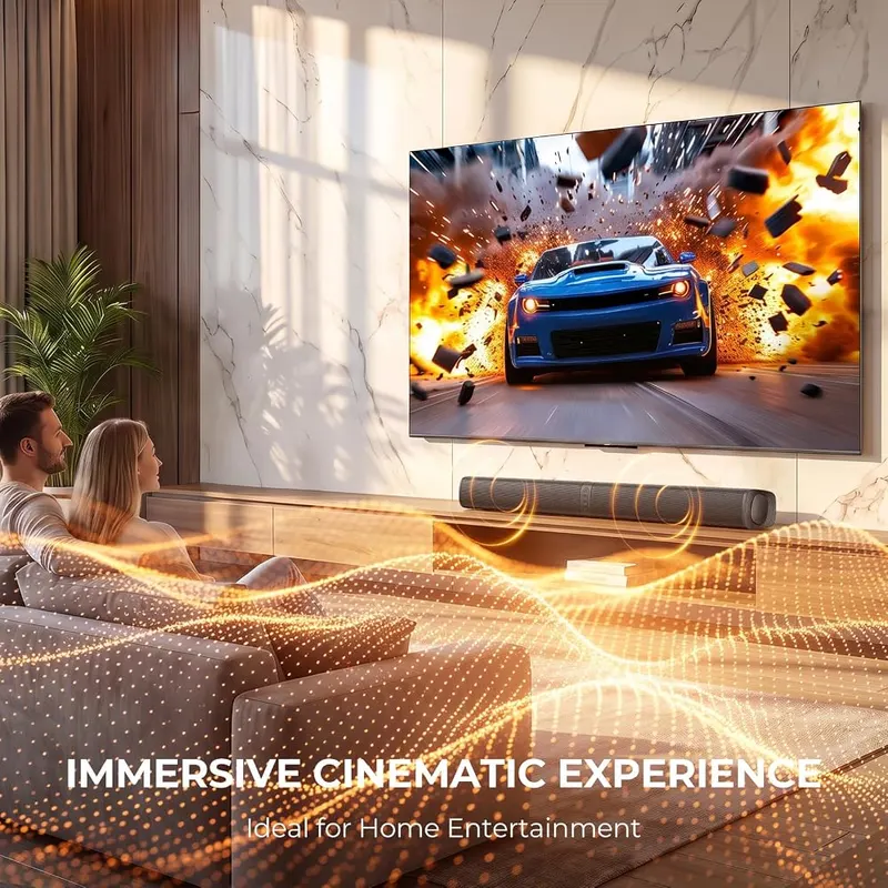vibeadio Sound Bar – Immersive 3D Surround Sound