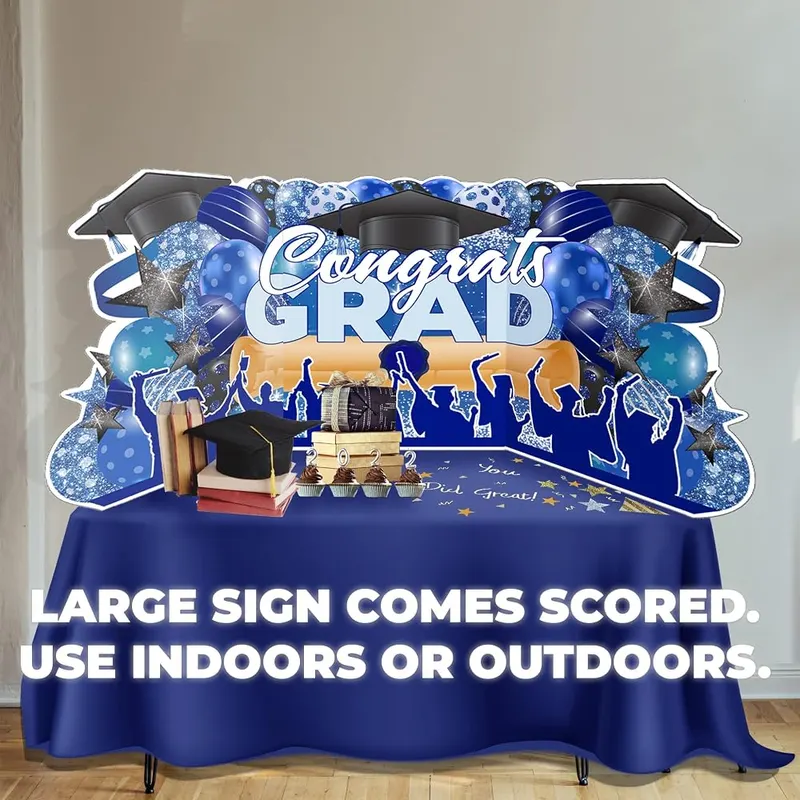 VictoryStore Graduation Oversized EZ Yard Cards – Indoor & Outdoor Display Options – Ships scored