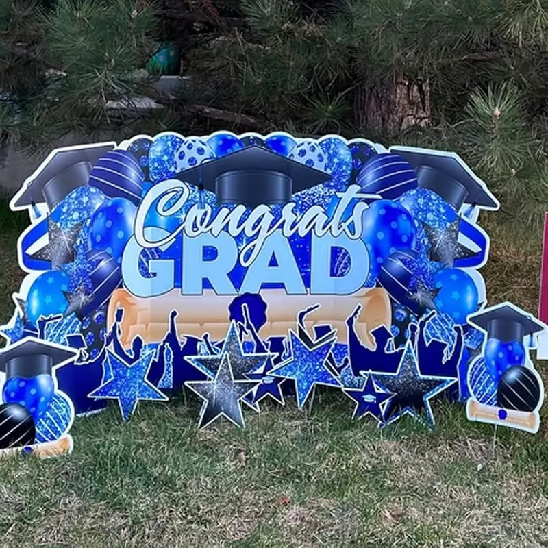 VictoryStore Graduation Oversized EZ Yard Cards – Durable & Waterproof Construction – Made from high-quality