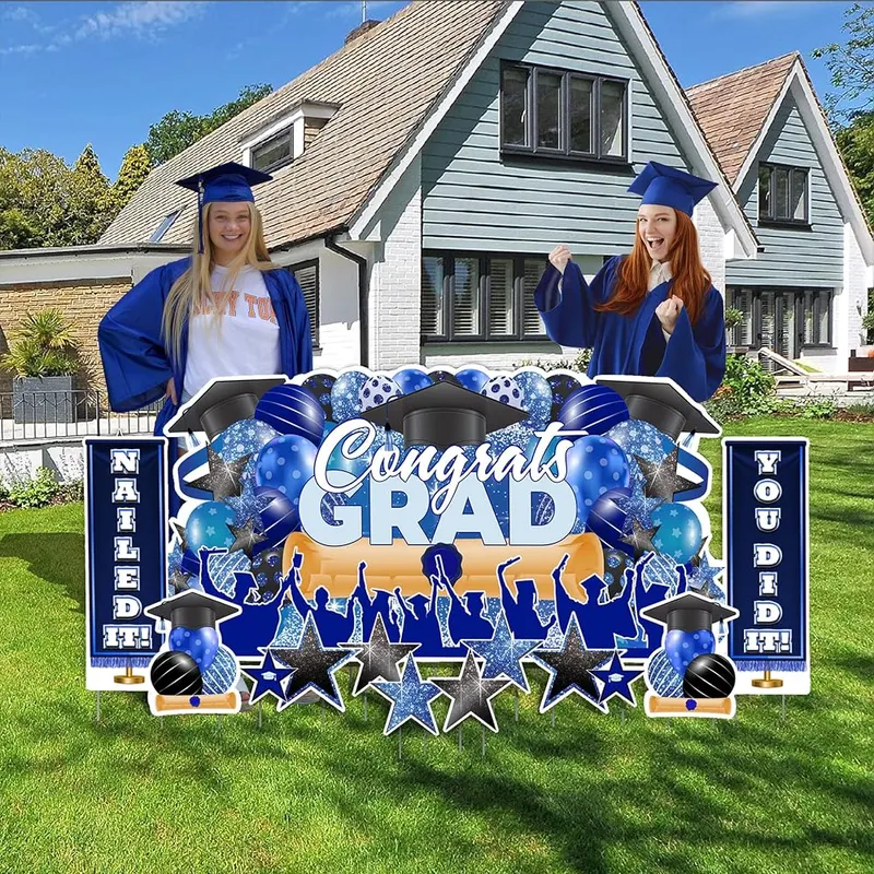 VictoryStore Graduation Oversized EZ Yard Cards – Vibrant UV-Safe Printing – Printed with UV-protected inks