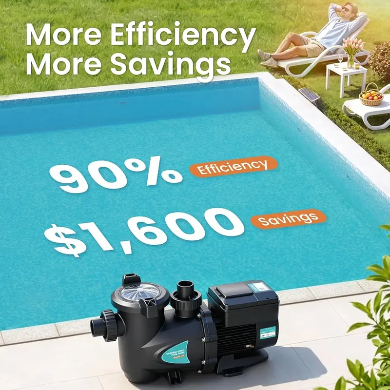Vidapool Variable Speed Pool Pump – Energy-Saving Variable Speeds – Adjust pump speed