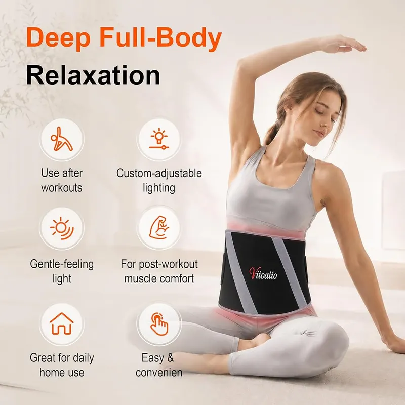 Viioaiio Red Light Therapy Mat – Sweat-resistant TPU surface material