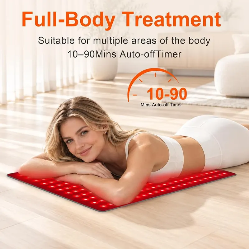 Viioaiio Red Light Therapy Mat – Five distinct brightness levels