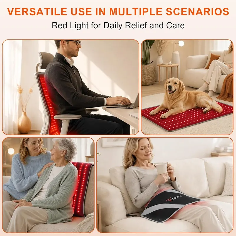 Viioaiio Red Light Therapy Mat – Built-in automatic shutoff timer
