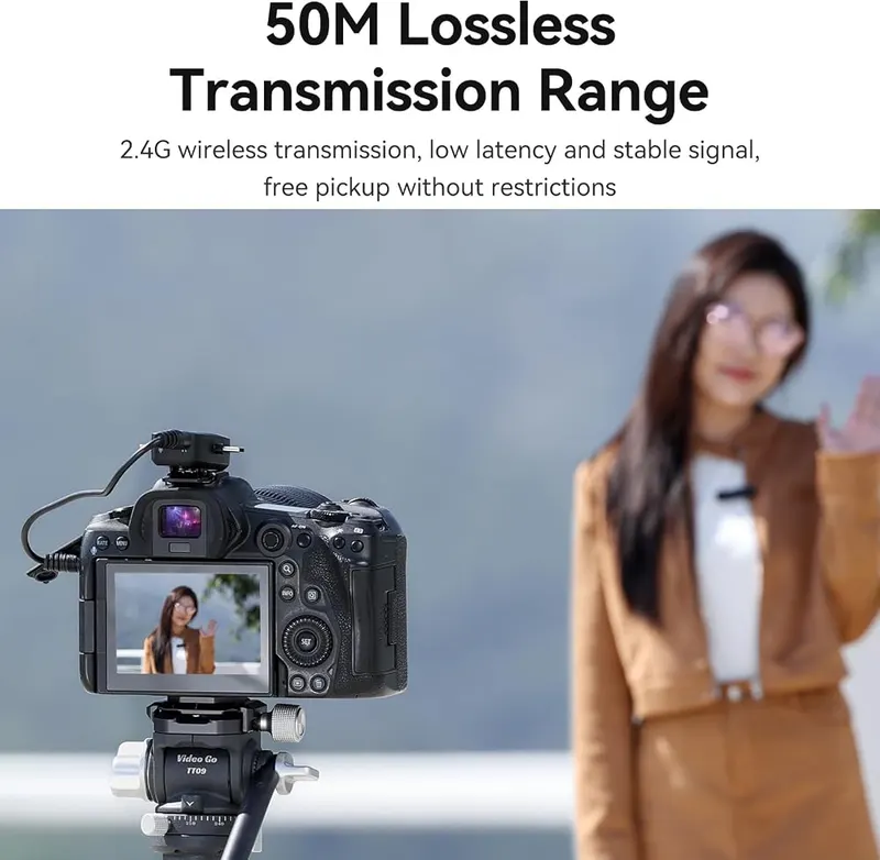VIJIM Ulanzi Mini Wireless Lavalier Microphone – Plug and Play