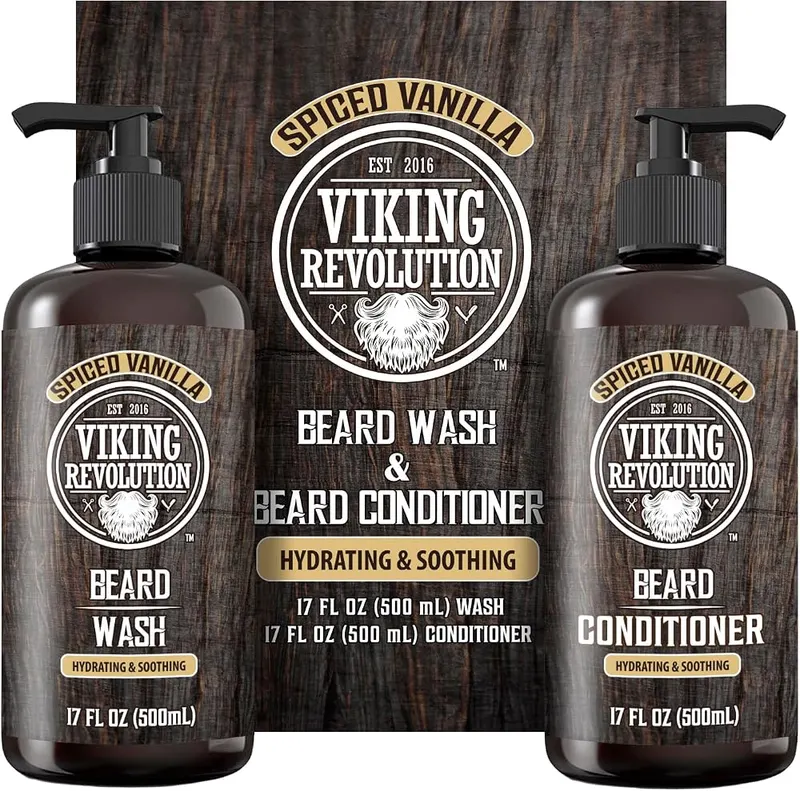 Viking Revolution Beard Wash & Conditioner Set