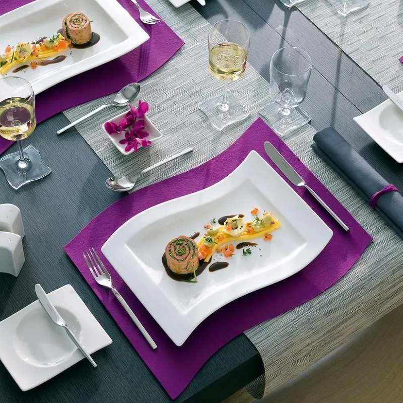 Villeroy & Boch New Wave Gourmet Plate – Practical size for various delicacies, slightly raised edge