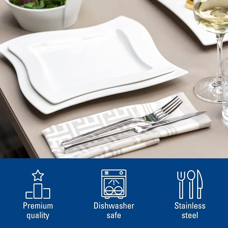 Villeroy & Boch NewWave Collection 20-Piece Flatware Set – Includes