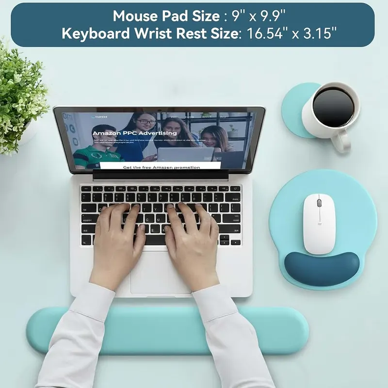 VINEBURY Mouse Pad F-Teal – Ergonomic Design
