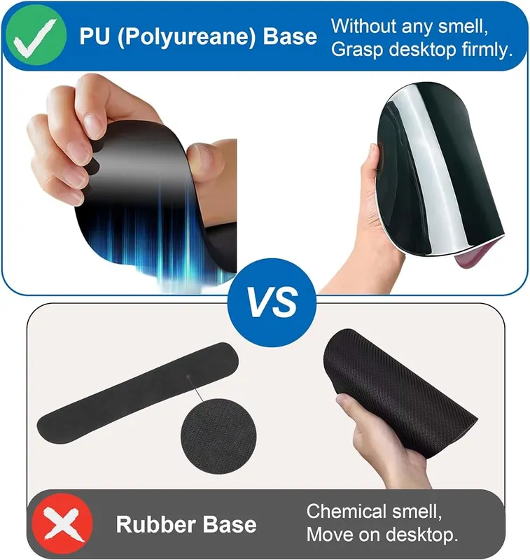 VINEBURY Mouse Pad F-Teal – Cozy & Smooth Lycra Fabric Surface
